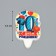Candle for cake the number "Happy birthday" "10" Blue, 6.5 cm