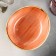 Ceramic sapphire sapphire, 14 × 13 × 4.5 cm, orange color