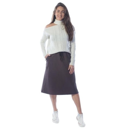 Women's skirt, size 46, brown color