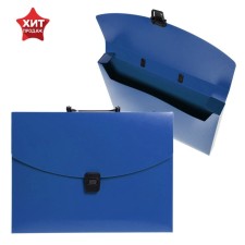 A4 Portfire folder, 1 department, 700 μm, calligrata, up to 300 sheets, blue