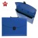 A4 Portfire folder, 1 department, 700 μm, calligrata, up to 300 sheets, blue