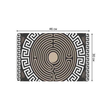Set of napkins for setting the table "Labyrinth Minotaur", rectangular, rounded edges, size 30x46 cm, 4 pcs-2