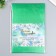 Foamiran metallized "green" 2 mm format A4 set of 5 sheets