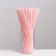 Disposable corrugated tubes for drinks, 21 cm, d = 5 mm, 50 pcs, with corrugation, white color