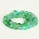Busins ​​made of natural stone "Cat Eye", set 46 pcs., Size 1 pc. - 8 mm, green