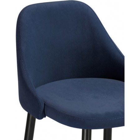 Harmar jama metal/velor, black/blue 46x53x90 cm-4