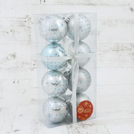 Set of balls plastic D-6 cm, 8 pcs "Malta"-1