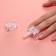Clamps for nail extension, 2 pcs, the color is transparent
