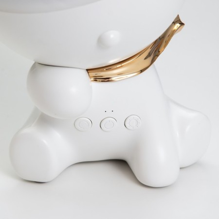 Night Projector "Dog" LED 2W USB white 11x11x19 cm Risalux-12