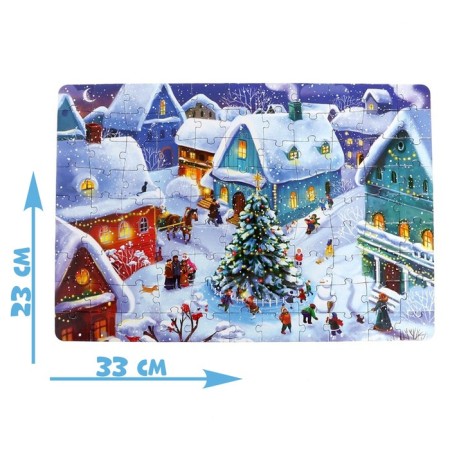 Puzzles in the metal box "New Year's Night", 99 parts-1
