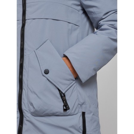 Winter jacket female, size 50, blue color-9