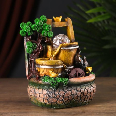 Table Polystone Fountain from the Water Mill network 21x18x15 cm-1