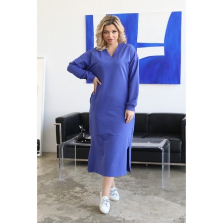 Women's dress, size 54, blue color