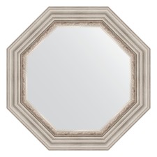 Mirror in the baguette frame, Roman silver 88 mm, 61x61 cm