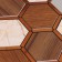 Self -adhesive panel 30*30cm mosaic honeycomb, brown