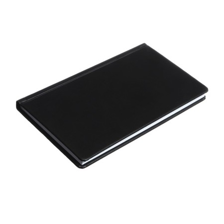 Lowed A6, 64 sheets, on the stitch, artificial leather cover, black-1