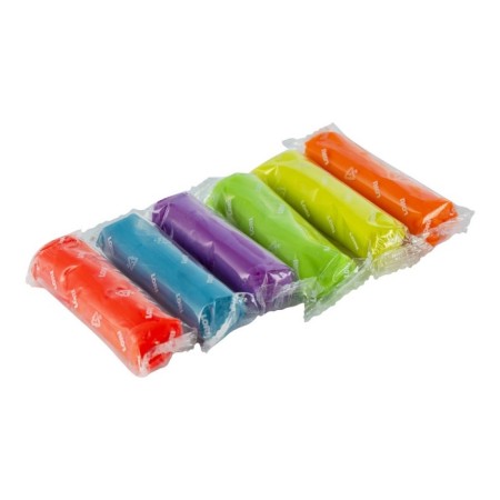 Plashka modeling dough, neon, 6 centers. 30 gr-2