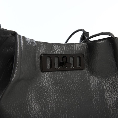 Bag Cross-Bodi with a zipper, gray color-3