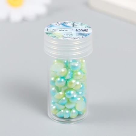 Green-blue gradient decor d = 6 mm 10 g 200 pcs 5x2.5 cm-4