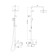 Bravat Real F6333367CP-A-RUS shower system, Upper shower of a round shape 200 mm, chrome