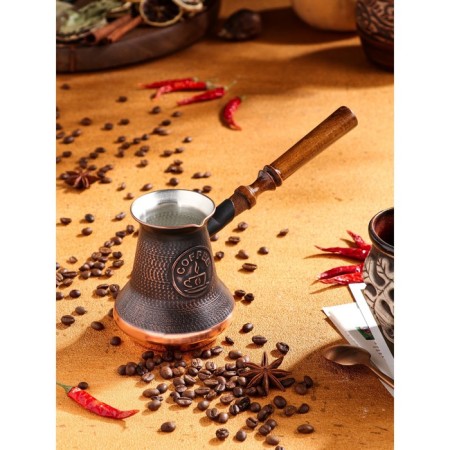 Turk for coffee "Armenian jezva", 350 ml, copper-4
