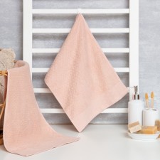 Terry towel Lovelife Melody 33x70 ± 3 cm, pink color