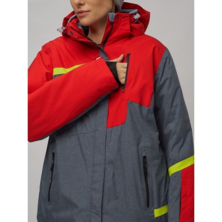 Ski suit female, size 58, red color-31