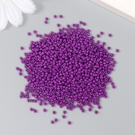 Glass beads 12/0 "gray-violet" 15 grams-1
