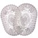 Openwork napkin Grace, oval 30 x 45 cm, beige color