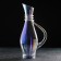 Glass decanter "Bagira", 1 l, 15 × 10 × 32 cm, pearly color