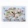 Carty clock is wall-mounted, interior "flowers in a vase", silent, 30 x 20 cm
