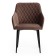 Bremo Mod chair. 708 fabric/metal, 58x55x83cm, brown 12/black