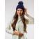 Women's cap, size 52-56, dark blue color