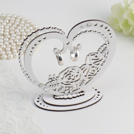 Stand for the rings "Romance" 13x5.5x13, white-white