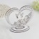 Stand for the rings "Romance" 13x5.5x13, white-white