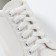 Shoe shoes, flat, 8 mm, 70 cm, packing 25 pieces, white color