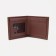 Male purse without a fastener, department for bills, for maps, color light brown