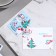 Double suspension with thermography (postcard) "All magical and snowy" 5.8 x8.5 cm