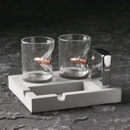 Set "impenetrable", 2 piles 50 ml with a bullet, lighter, stand-1