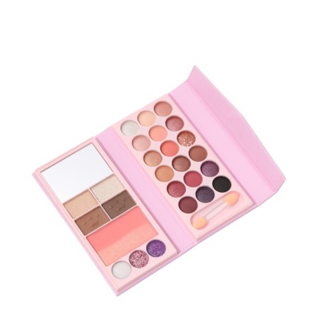 A set of decorative cosmetics (highlighter, shadows for eyebrows, blush, glitter, eye shadow)-1
