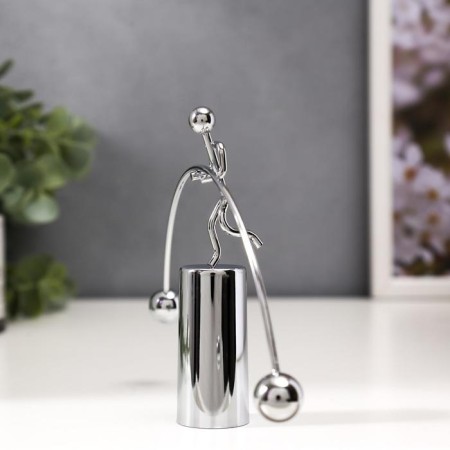 Pendulum Metal "Man-Exphalibrist" 11.5x18x2.5 cm-1