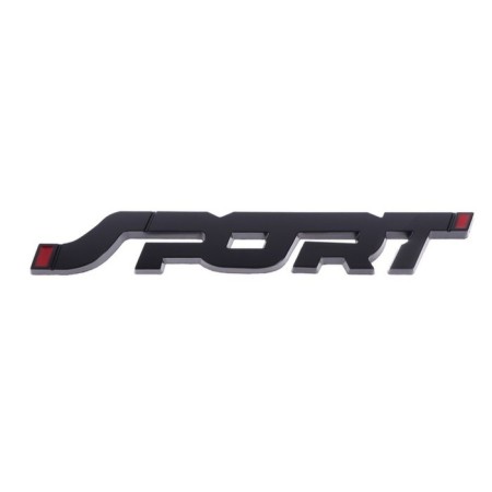 Sport sticker, metal, 14 × 2 cm, black-4