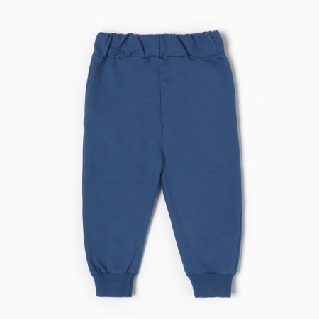 Kit (sweatshirt/trousers) for a boy, blue color, height 80 cm-7