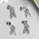 Bale with suspension metal for creativity "Ballet shoes" silver 3 cm