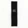 Textile strip “46”, 4.6 x 1.1 cm, black color