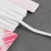 Knitted elastic, 5 mm, 3.8 m, white color