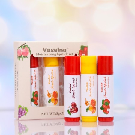 Set of lip balms: grapefruit, cherry, honey-5