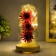 Nightlight "burgundy flowers" LED from batteries 3xlr44 10x10x20 cm Risalux