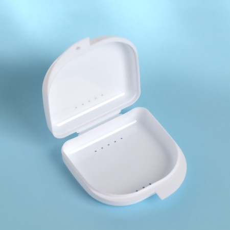 Dentures storage container, 8.5 × 8 × 2.7 cm, color mix-2