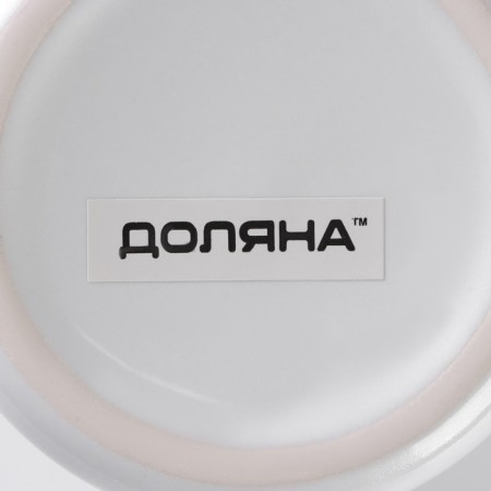 Mug ceramic share "enamel", 300 ml, white color-4